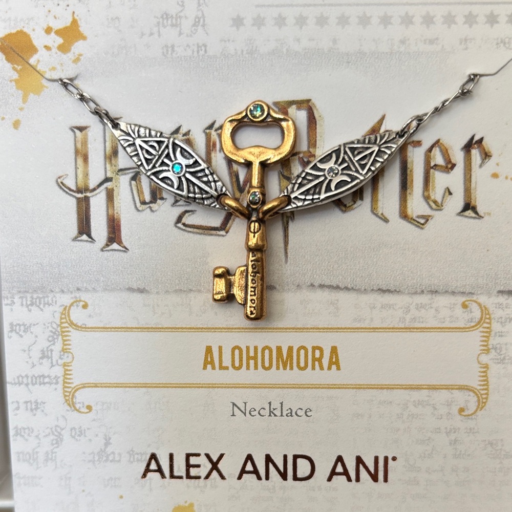 Alex and Ani Gold and Silver Key Necklace